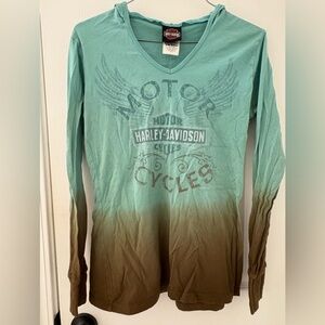 Harley-Davidson Teal Cotton Shirt ✅3/$15